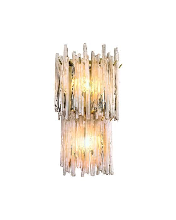 Saint Roch væglampe børstet messing