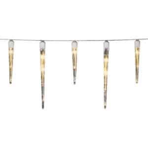 Konstsmide istapper udendørs lyskæde, 48 ravfarvede lys